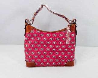 New Dooney and Bourke San Francisco 49'ers Leather Hobo Handbag