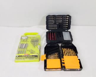 Warrior, Ryobi and Craftsman Drill Bit Sets