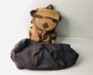 Canvas Backpack and Duffle
