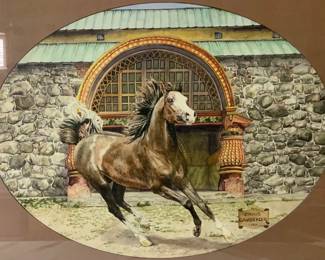 Running Horse in Villa