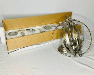 Modern Crystal Vanity Light and Chandelier