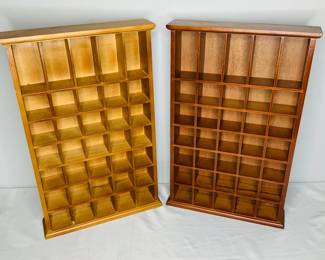 Wood Hanging Curio Cabinets