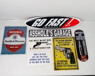 Metal Garage Signage