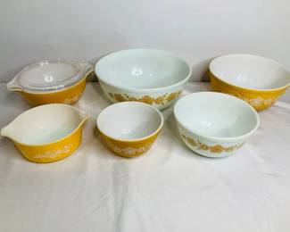 Pyrex Golden Butterfly
