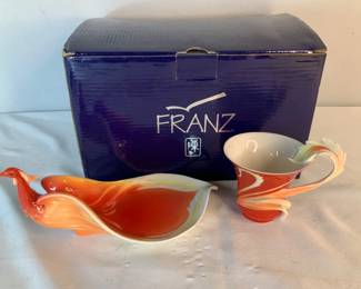 Franz Phoenician Flight Bird Cup/Saucer Set