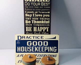 Longaberger Crock Baskets & Wall Signs