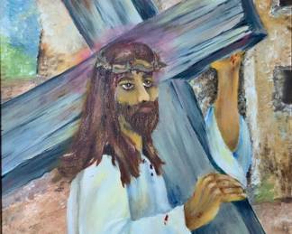 "Forgive Them" Oil Painting by Diane M. Fisher