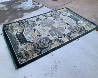 Gray and Yellow Area Rug