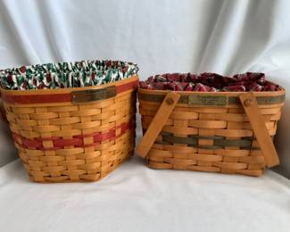 Longaberger Christmas Edition Baskets