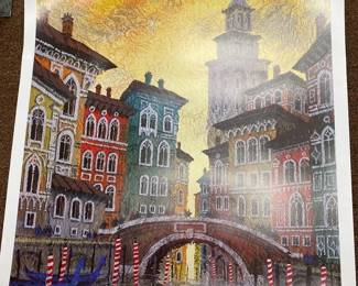 Anitole Krasnyanski Print Yellow Sunset