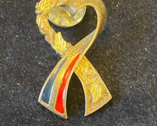 Black Hills Sterling Silver Gold Brooch