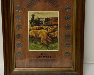 Framed Buffalo Head Nickels