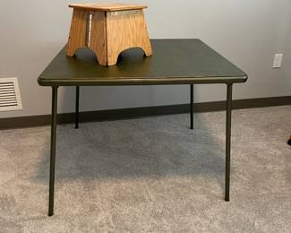 Cosco Folding Card Table Folding Stool