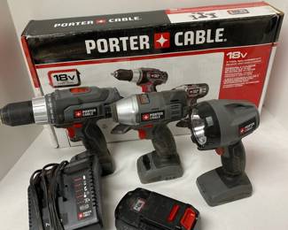 Porter Cable 18 V Three Tool Kit