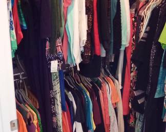 LOTS AND LOTS OF CLOTHES, 3 CLOSETS FULL. $3.00 EACH. LOTS STILL WITH TAGS