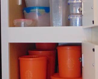 Not 100% sure how many pieces I have of this old school Tupperware HOWEVER, open every piece and you will find more inside. I just found 5 more pieces in the storage unit that I will be bringing in to this first sale. It's a nice collection and EASY sale on the BAY folks. 