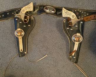 Hop A Long Cassidy guns and holster mint