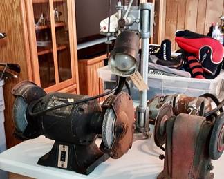 Bench Grinder, Drill Press Stand, Electric Polisher