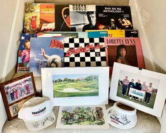 LP's, Sampling, Signed Golf Items