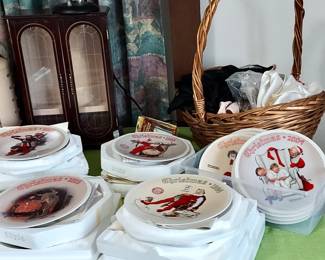 Norman Rockwell Christmas Plates