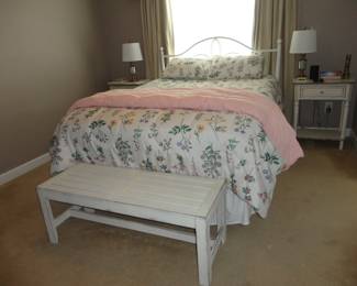 White Bench and 2 side Tables are sold