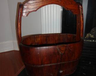 Antique Chinese Wooden Bucket