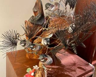 Brumm wood & copper sculptures