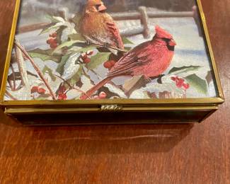 Iridescent cardinal box