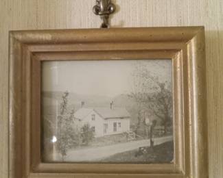 Framed black & white photograph