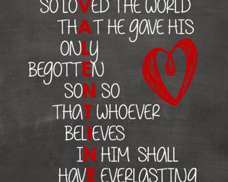 For GODso loved the world that HE gave his only begotten Son, so whoever Believes in HIMshall have everlasting Life. John 3:16