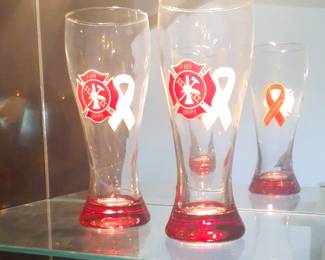 Firefighter beer glasses