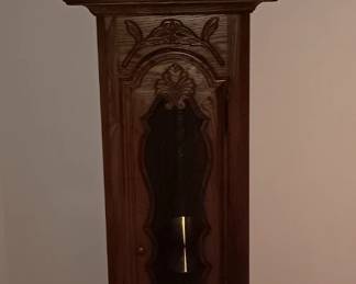 Grandfather clock, very good condition . Made by Colonial U.S.A. Was $265.00 now $200.00.