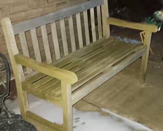 Classic outdoor/patio wooden bench