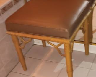 Oriential style padded bench, like new condition. Was *$65.00* now 45.00.