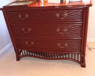 Oversized Ficks Reed rattan chest, like new condition. *SOLD*