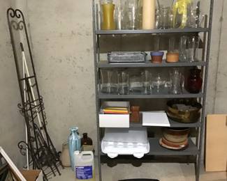 Vases and shelves