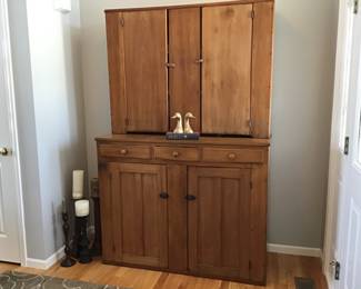 2 piece Primitive cupboard 