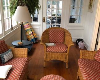 Wicker sun room furniture