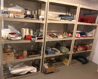Plastic shelving 
