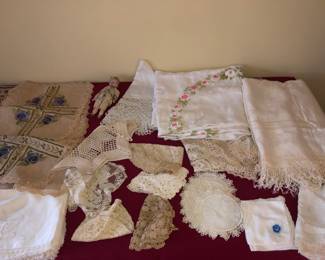 Antique linens and lace