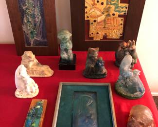 A wonderful and impressive selection of Edris Eckhardt figurines from a collection of a friend of hers