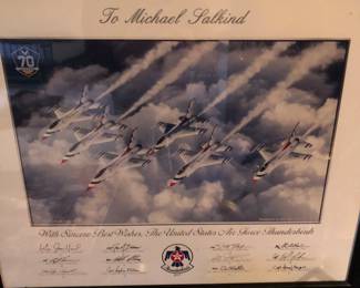 Signed vintage photograph from the United States Thunderbirds