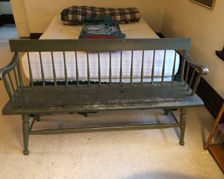 Antique settle or long bench