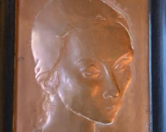 Copper panel signed Ben Karp