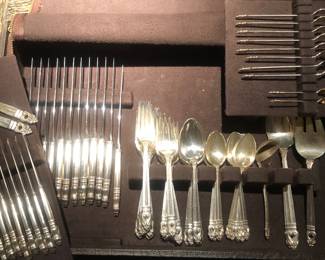 91 pieces international silver royal Danish flatware set