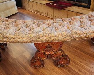 Love This Bench - Oval Shape with Ornate Base