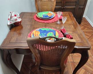 Table with Coasters Pushed In