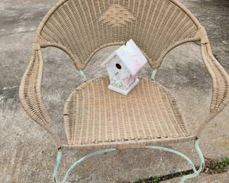Vintage Wicker Lawn Chair - We have 2