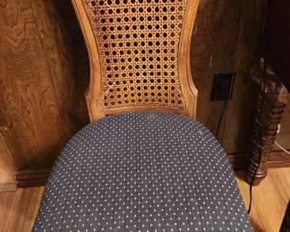 Antique Cane Back Chair - Love the Brass Handle