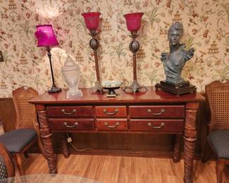 6 Drawer Mahogany Sideboard- Home Decor
